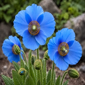 BLUE POPPIES