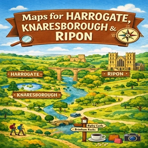 Maps for Harrogate Knaresborough & Ripon